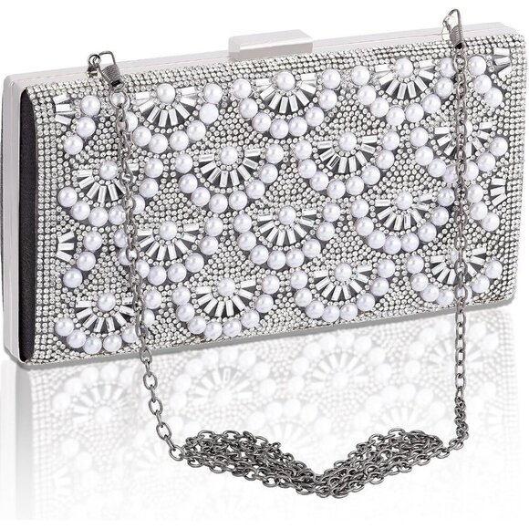 🆕Women Black Satin Fashion Party Evening Handbag Elegant Clutch Bag Accessories - Picture 1 of 8
